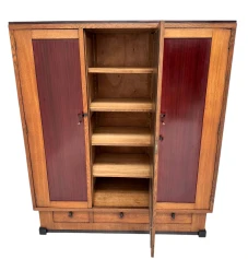 Art Deco Modernist Armoire or Wardrobe by J.J. Zijfers Amsterdam, 1920s